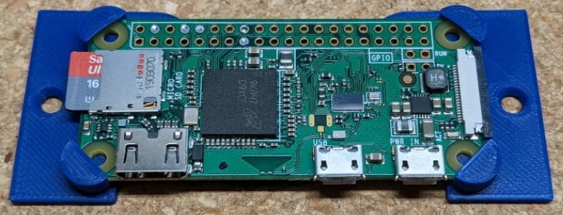 Foto eines minimalen Rasberry Pi Zero Mount