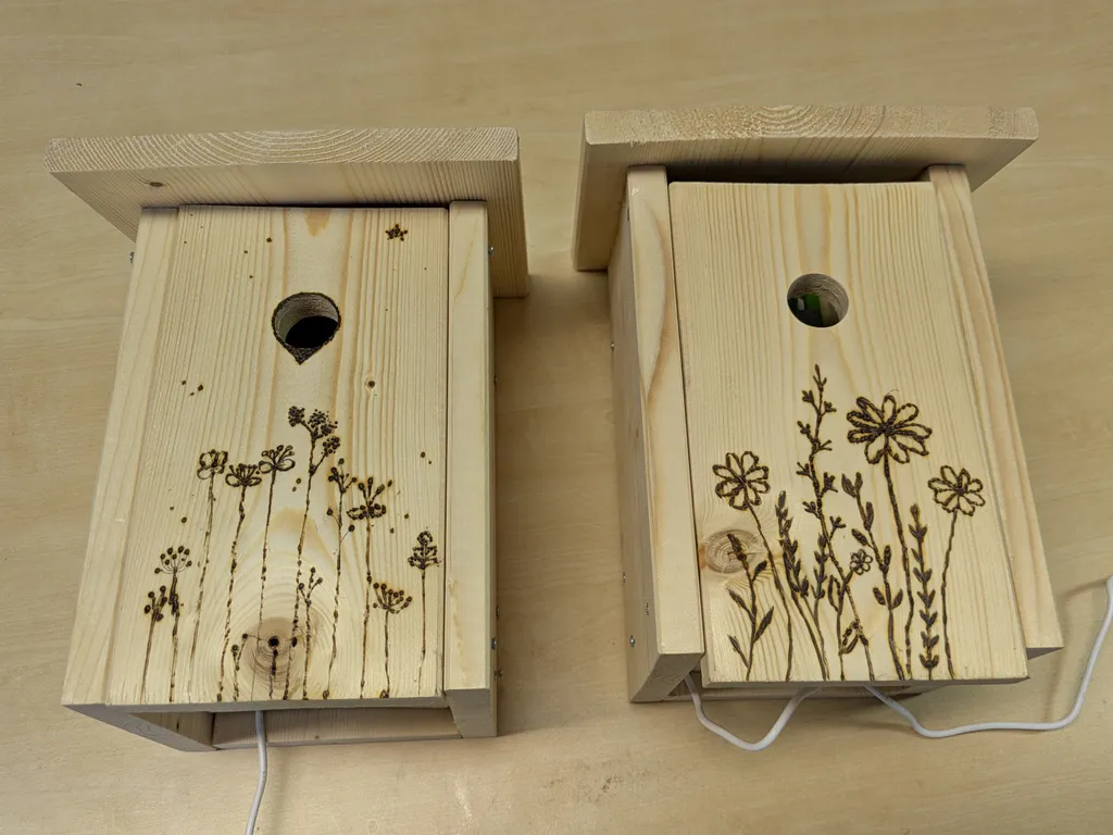 Beispiel für ein lauschendes Vogelhaus